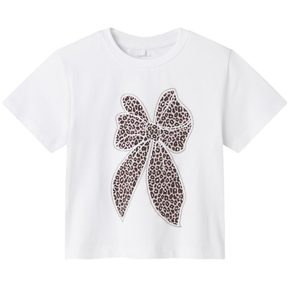 Køb Name It Bright White Nmfleoanja Ss Nreg Top