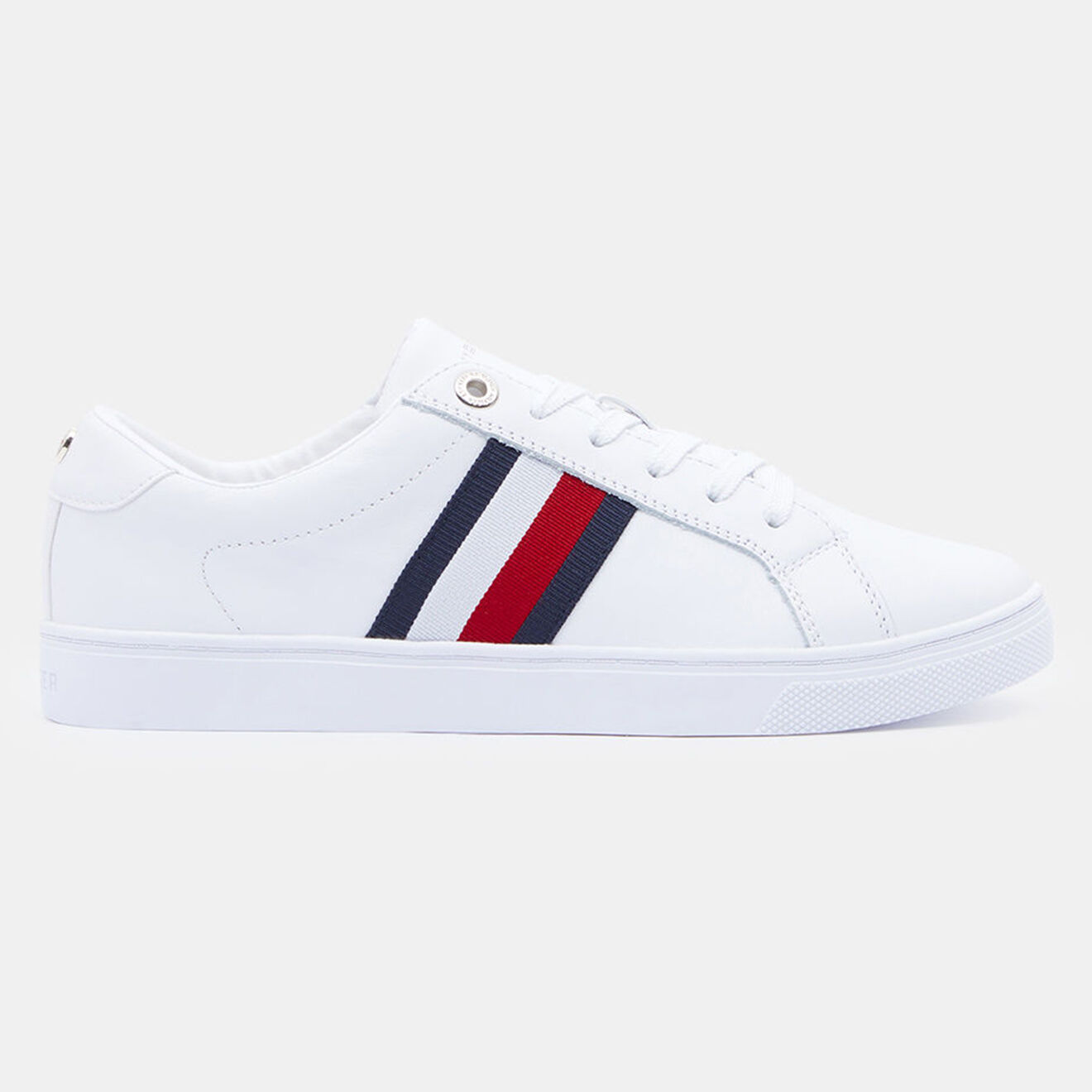 Tommy Hilfiger Baskets en Cuir Webbing blanches