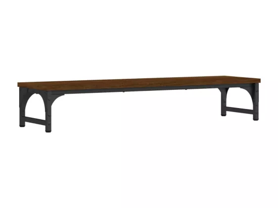 Support de moniteur chêne marron 85x23x15,5cm bois d'ingénierie