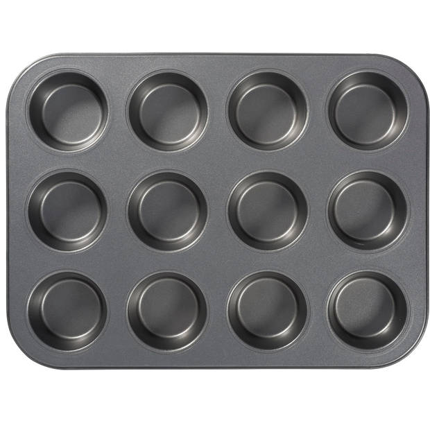 Blokker antiaanbak muffinvorm - 12 stuks