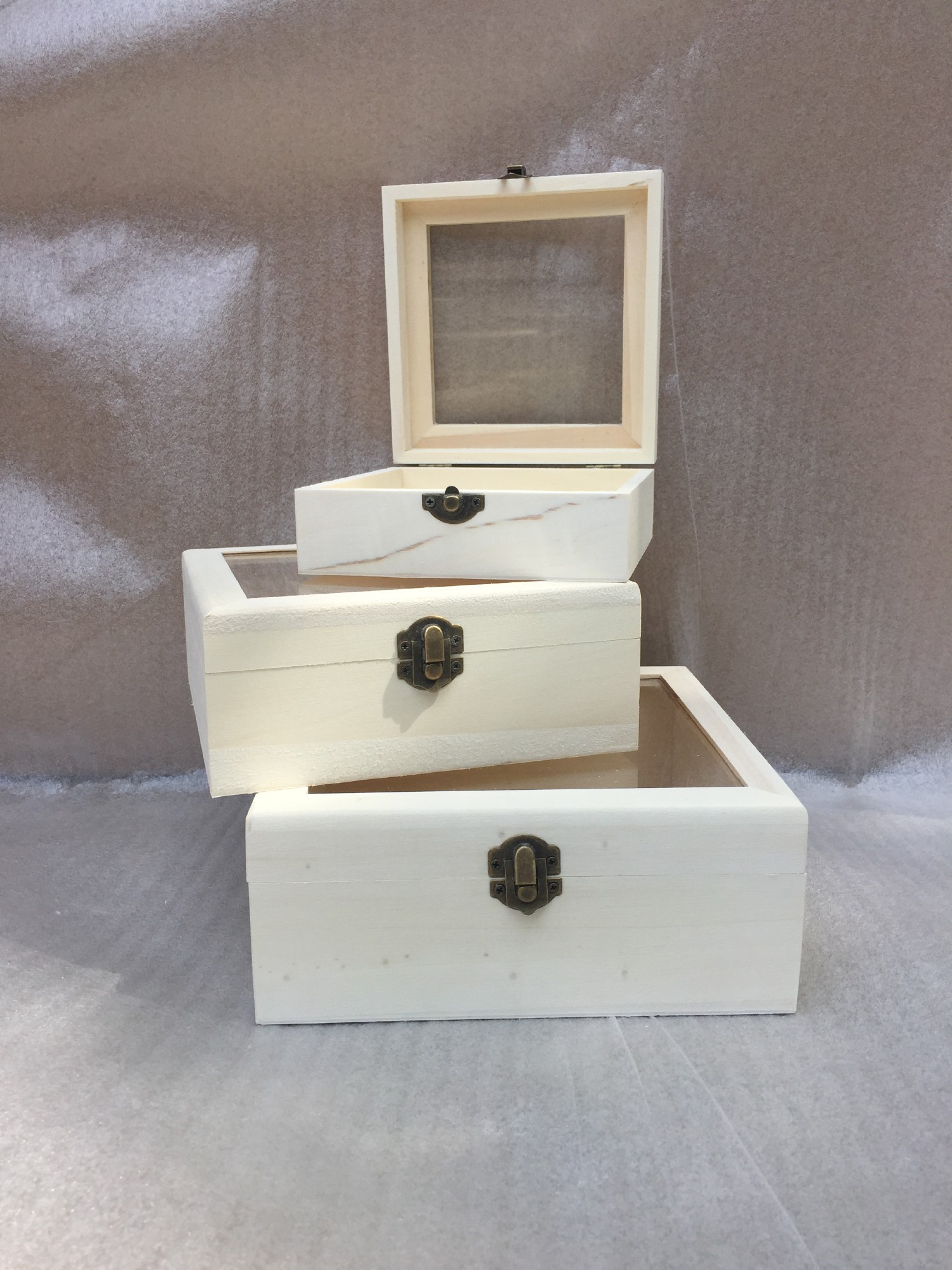 3er Set Schatulle Baxian, natur von fischer's lagerhaus