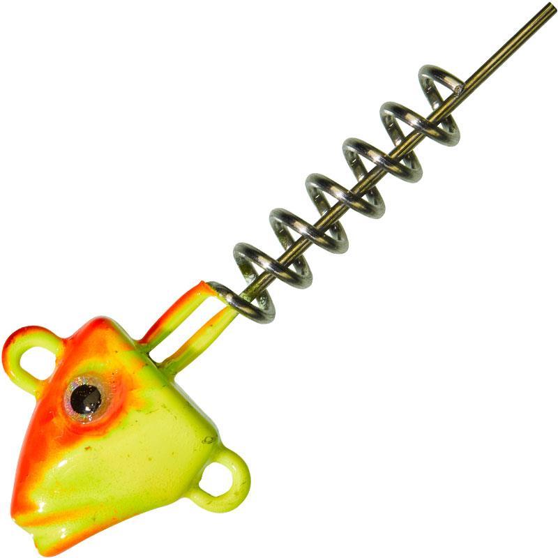 Tete Plombee Gunki G'fish Screw - Orange/Fluo Yellow