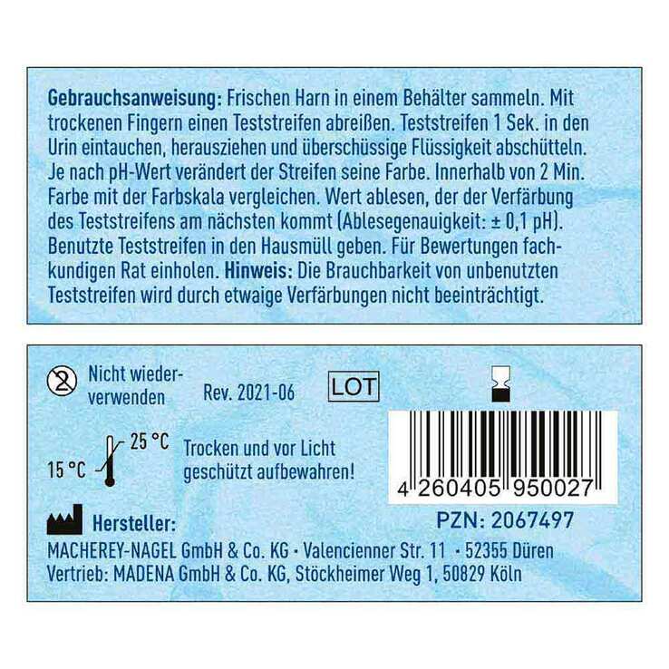 Basen Citrate Pur Teststreifen pH 5,9 - 7,7 n.Apot.R.Keil, 26 St