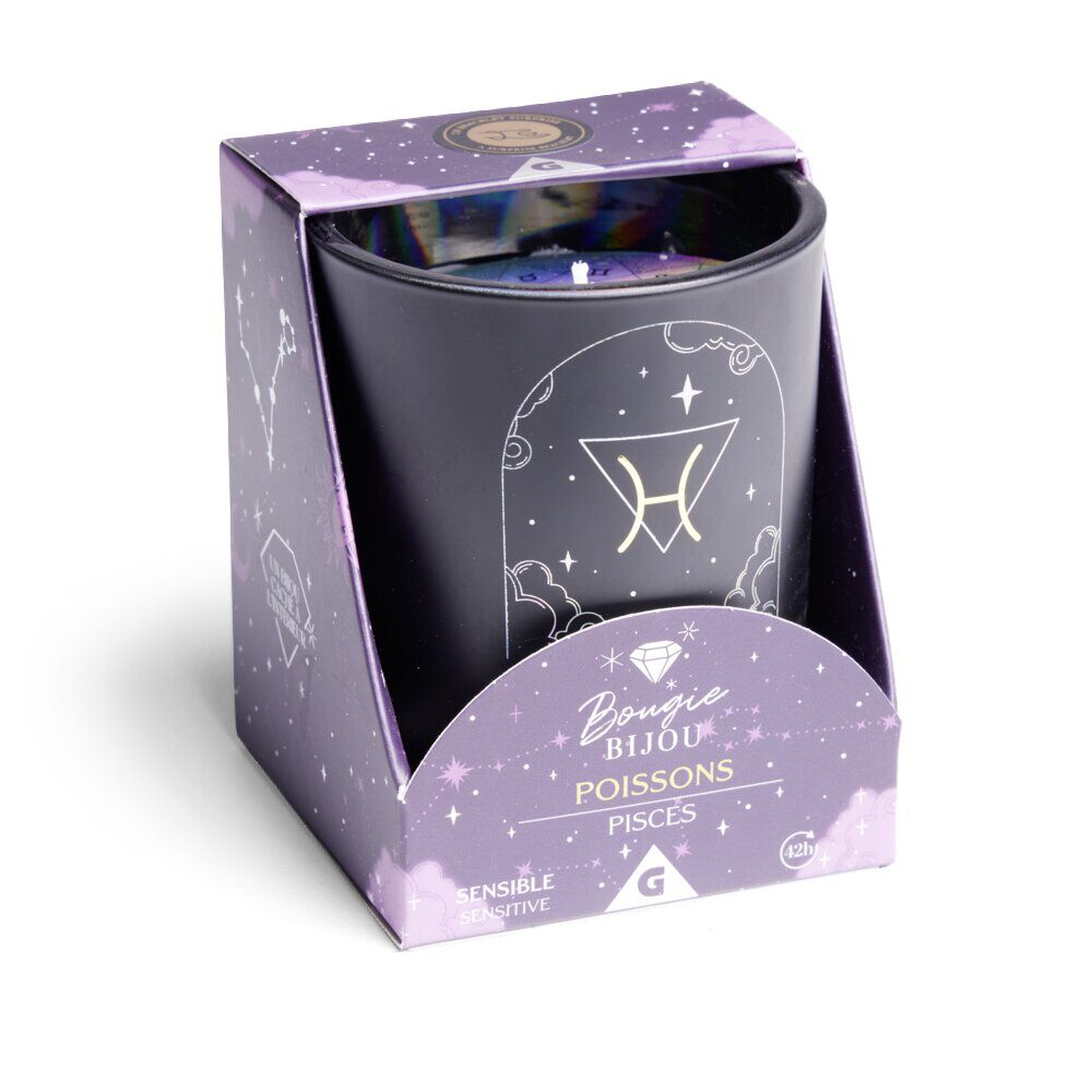 Bougie bijou signe astrologique bracelet doré - 12 modèles