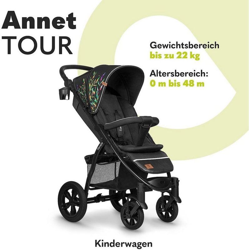 Lionelo Annet Tour - buggy - inklapsysteem - XXL dakje - tot 22 kg
