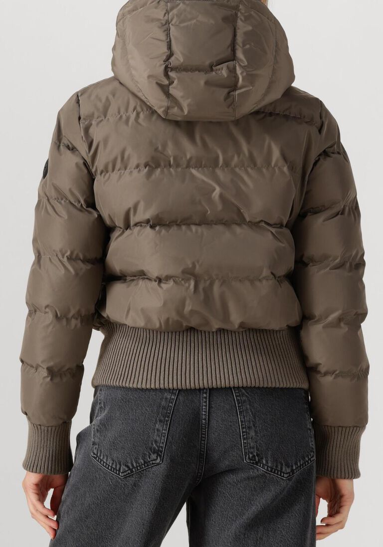 taupe airforce gewatteerde jas tate bomber
