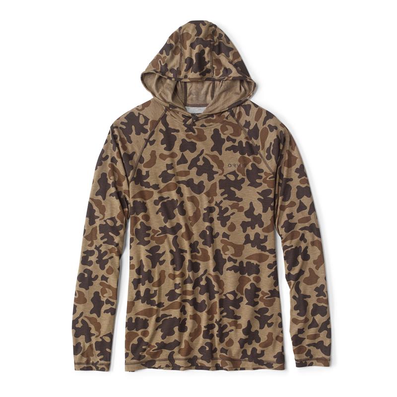 Tee Shirt Manches Longues Homme Orvis Avec Capuche Dricast Printed - Camo