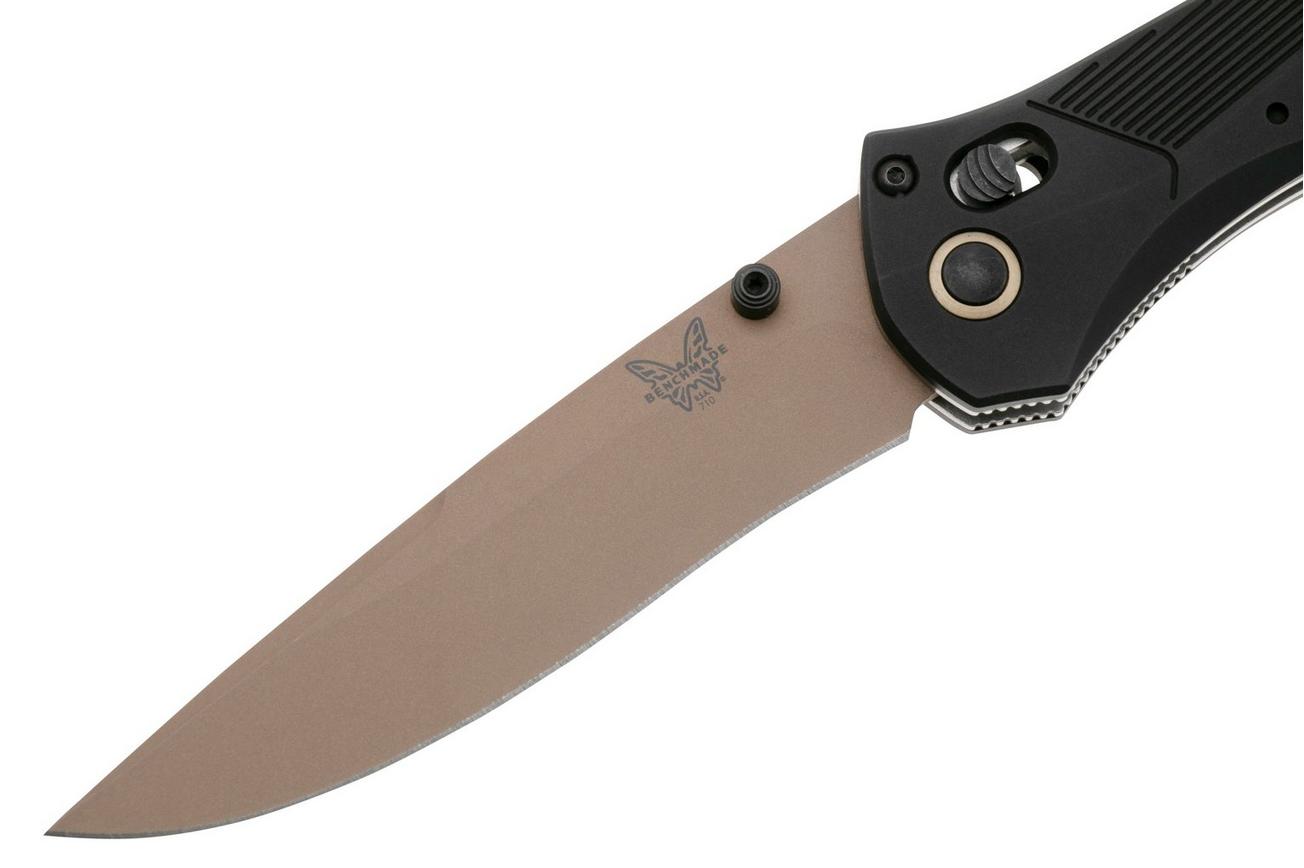 Benchmade 710FE-2401 Flat Earth PVD CPM MagnaCut, Black Aluminum, Limited Edition 2024 zakmes