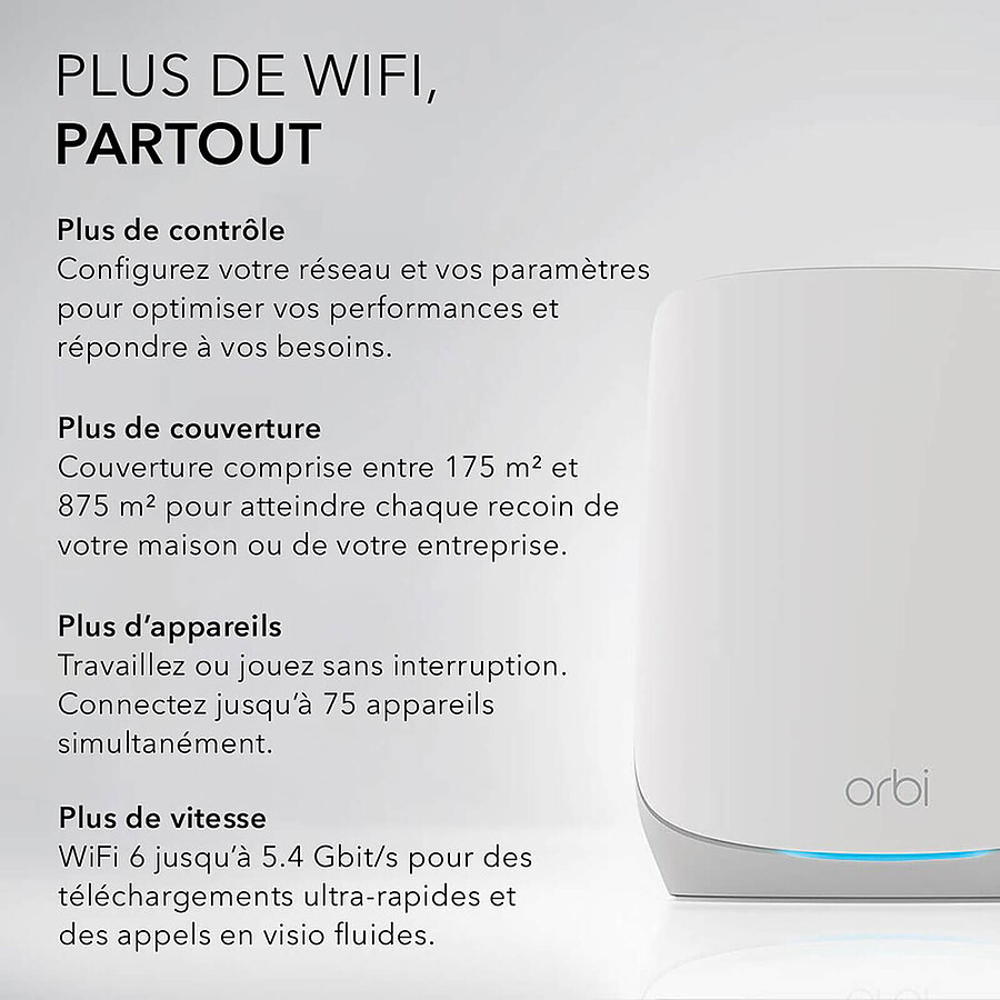 Netgear Orbi WiFi 6 AX5400 Serie 760 + 2 Satellites