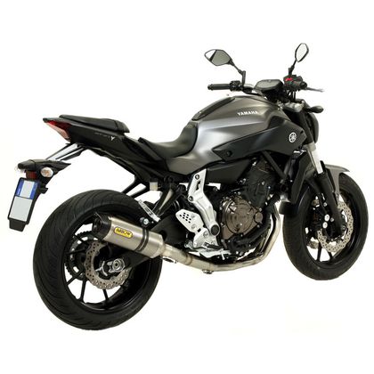 Silencieux Arrow Alu Thunder embout carbone - Gris