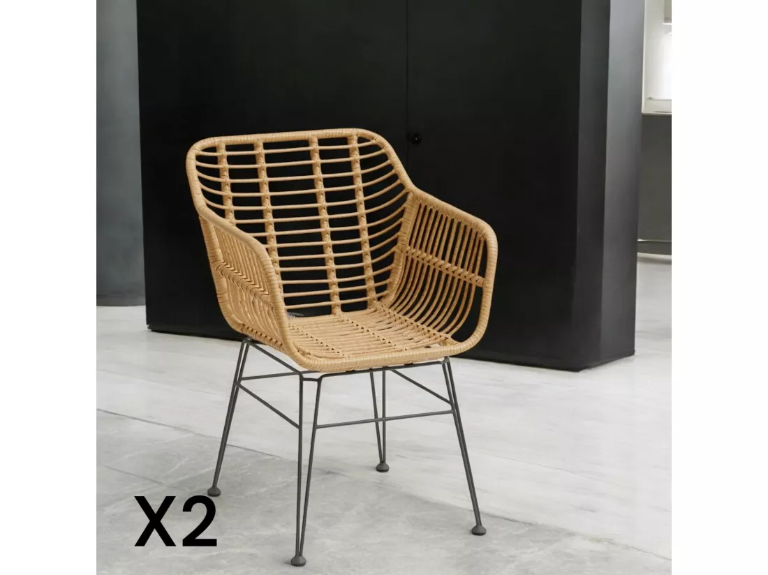 Fauteuil en rotin synthétique (lot 2) GRENADE