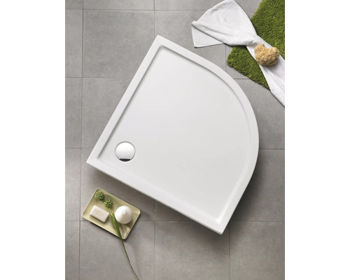 OTTOFOND Dunbar douchebak 80 x 80 x 3 cm wit glanzend glad 900601