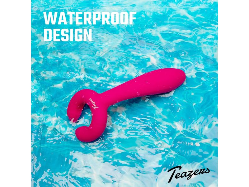 Teazers Paarvibrator Rosa Vielseitiger Paarvibrator für die Stimulation von G-Punkt, Klitoris und Penis