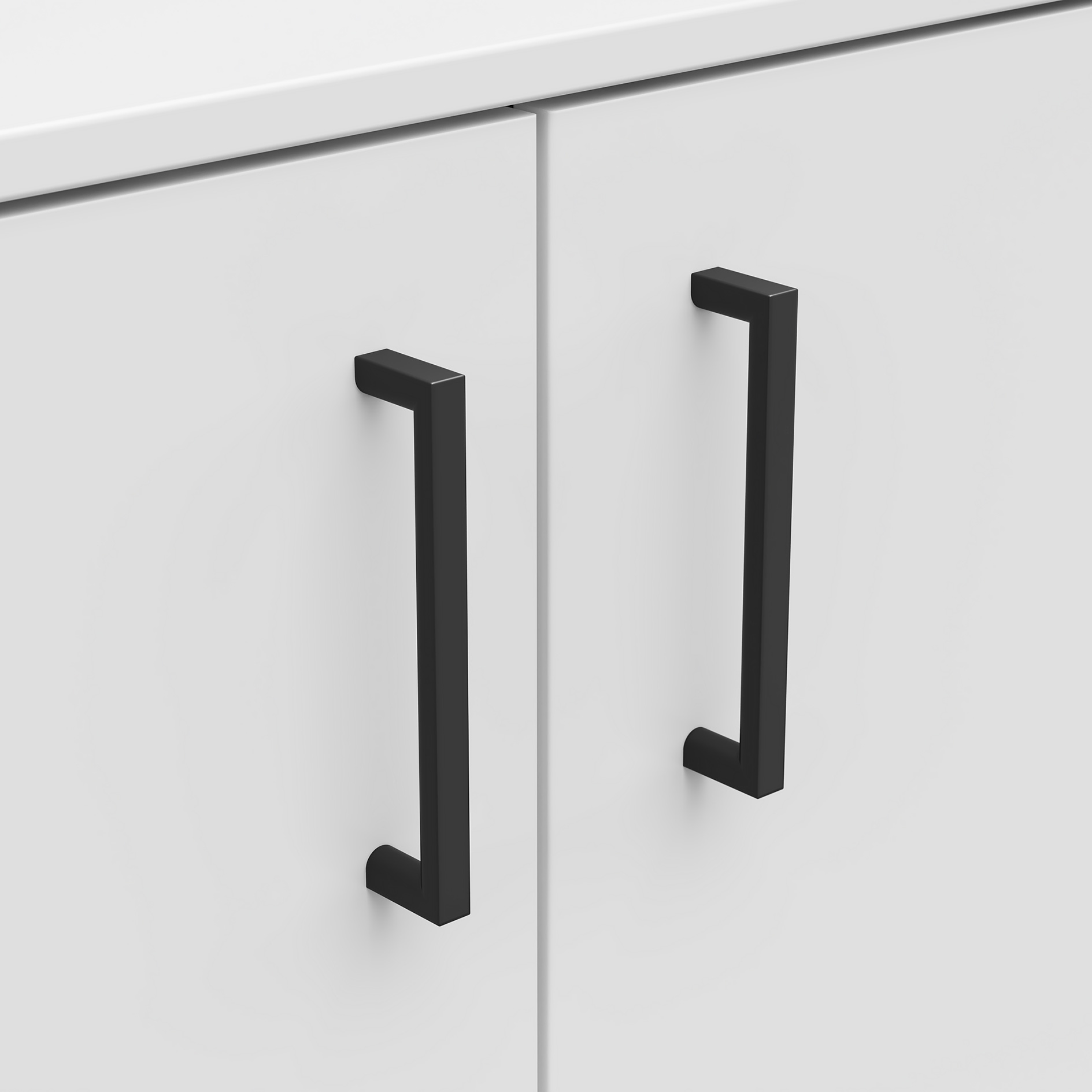 Kommode - weiß - 2 Türen - XL-Tiefe - 80 cm breit