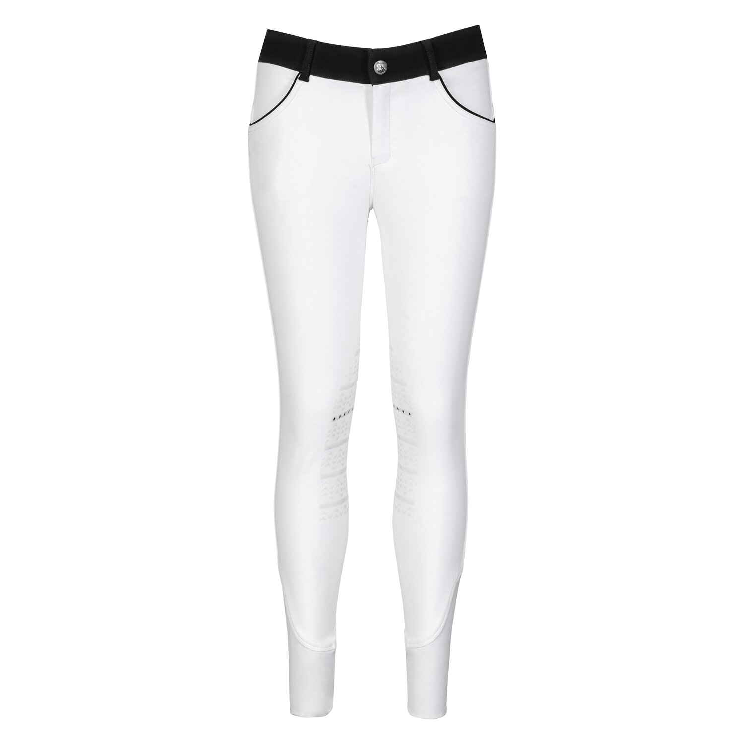 black forest Grip-Kniebesatz-Reithose  - weiß