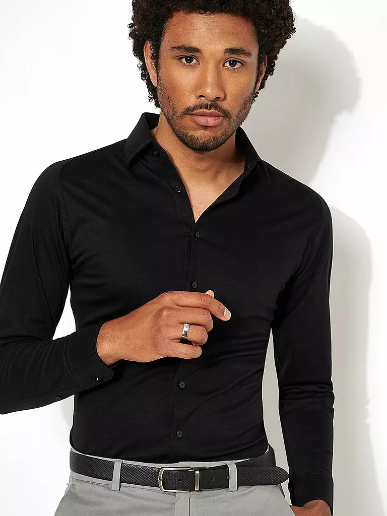 DESOTO Jerseyhemd  schwarz