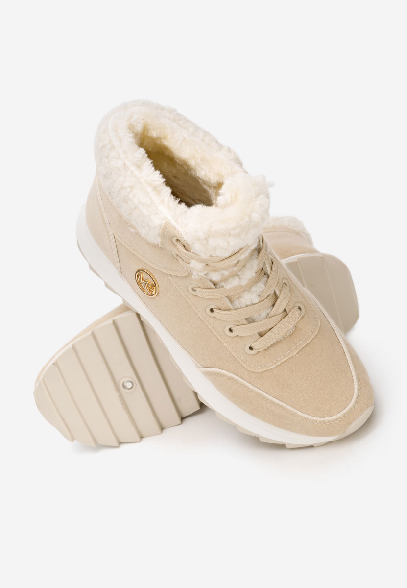 Baskets d'hiver pour femmes beige Avilma V3