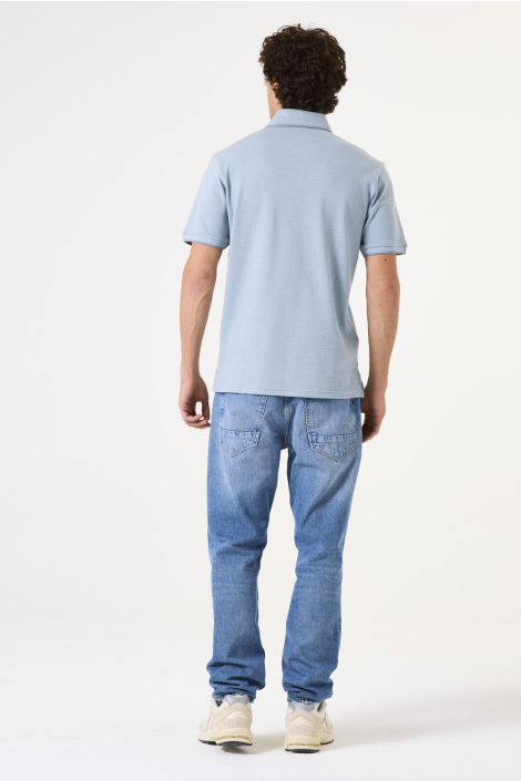 Garcia blauwe heren polo