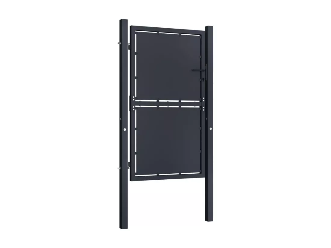Portail de jardin Acier 100x150 cm Anthracite