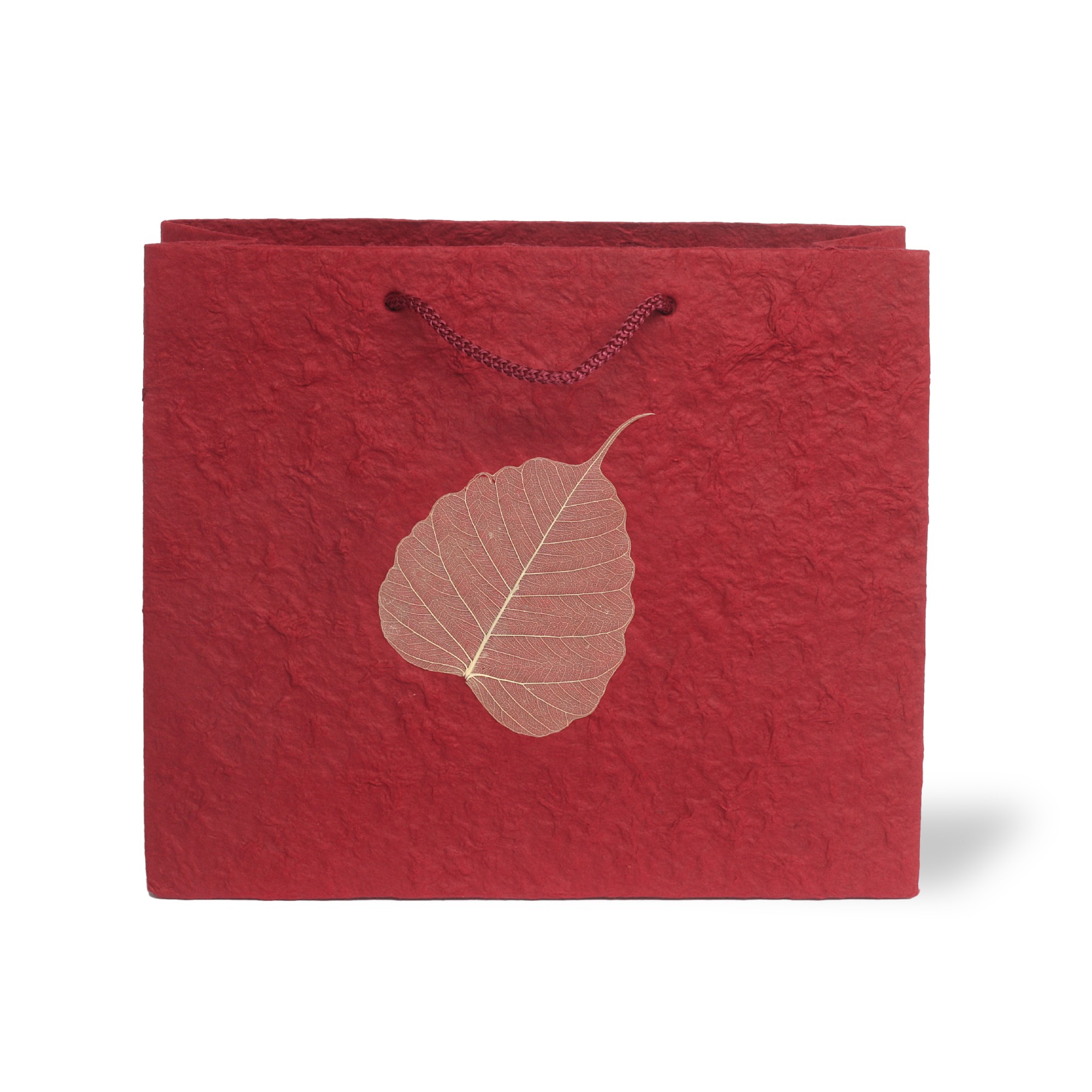Tasche Bodhi Blatt, burgund, T 10 cm, B 30 cm, H 25 cm günstig bestellen