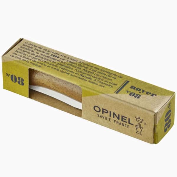 Couteau randonnée OPINEL N°8 INOX NOYER UNI