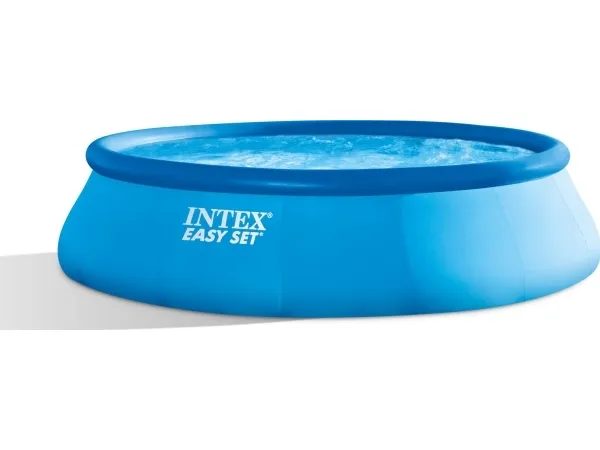 INTEX Easy Set 26166NP - 457 x 107 cm - Inkl. Pumpe, Stige, Cover & Underlag 12.430 L