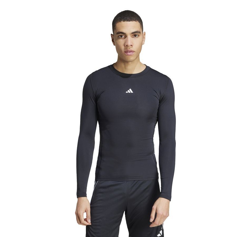 adidas Baselayer Techfit - Noir Manches Longues