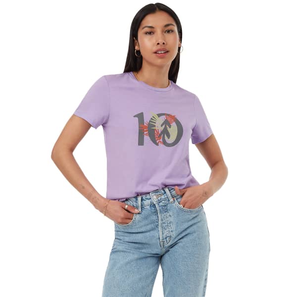 T-shirt TENTREE W TROPICAL TEN T-SHIRT VIOLA PURPLE HEATHER