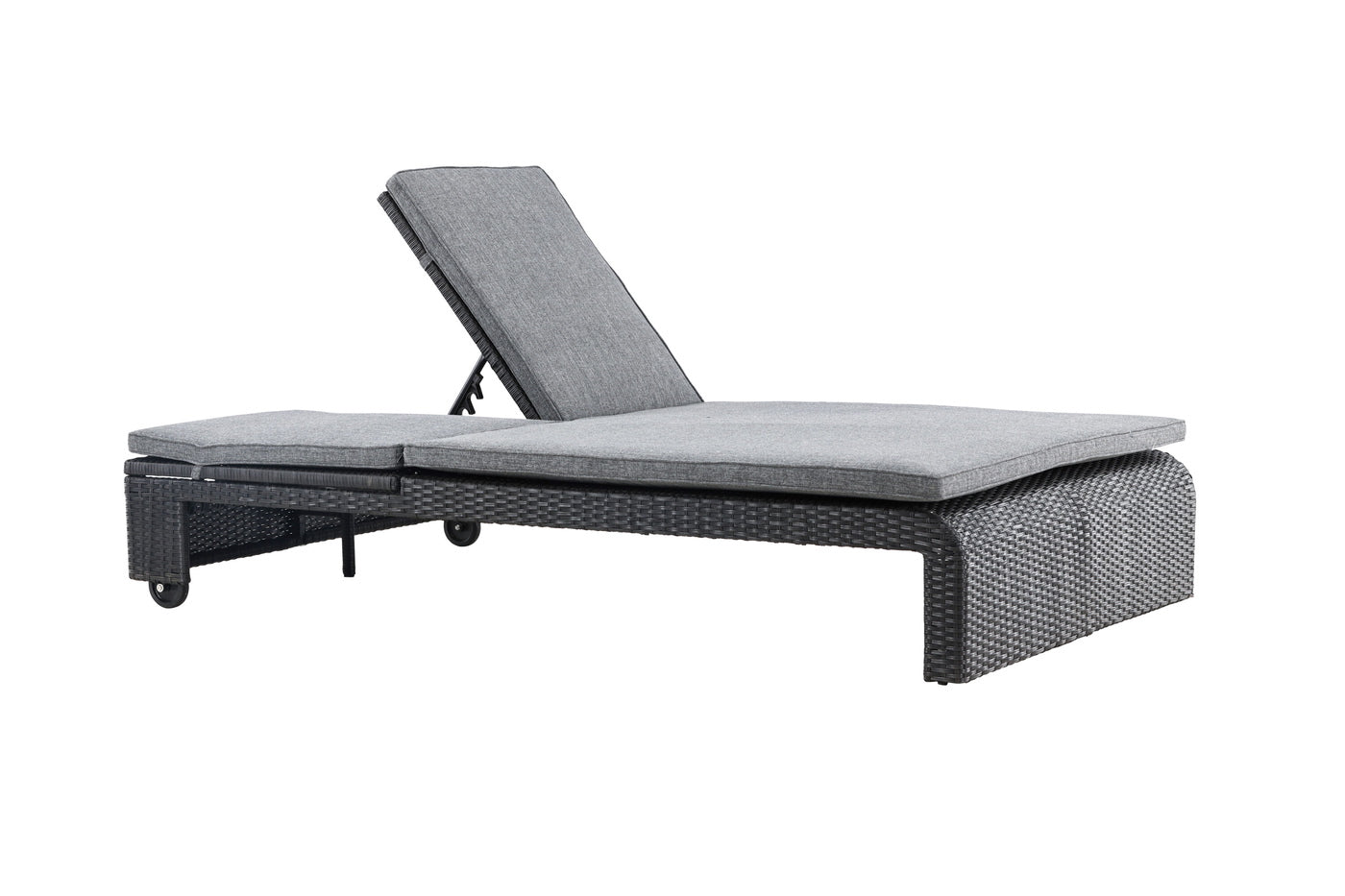 FjÃ´rd - Lounge Ligbed Zwart|Donkergrijs - Spunpolyester - London