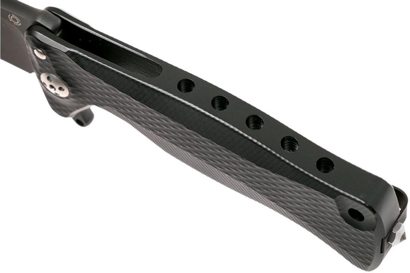 LionSteel SR11 Aluminum Black, black blade, SR11 A BB zakmes