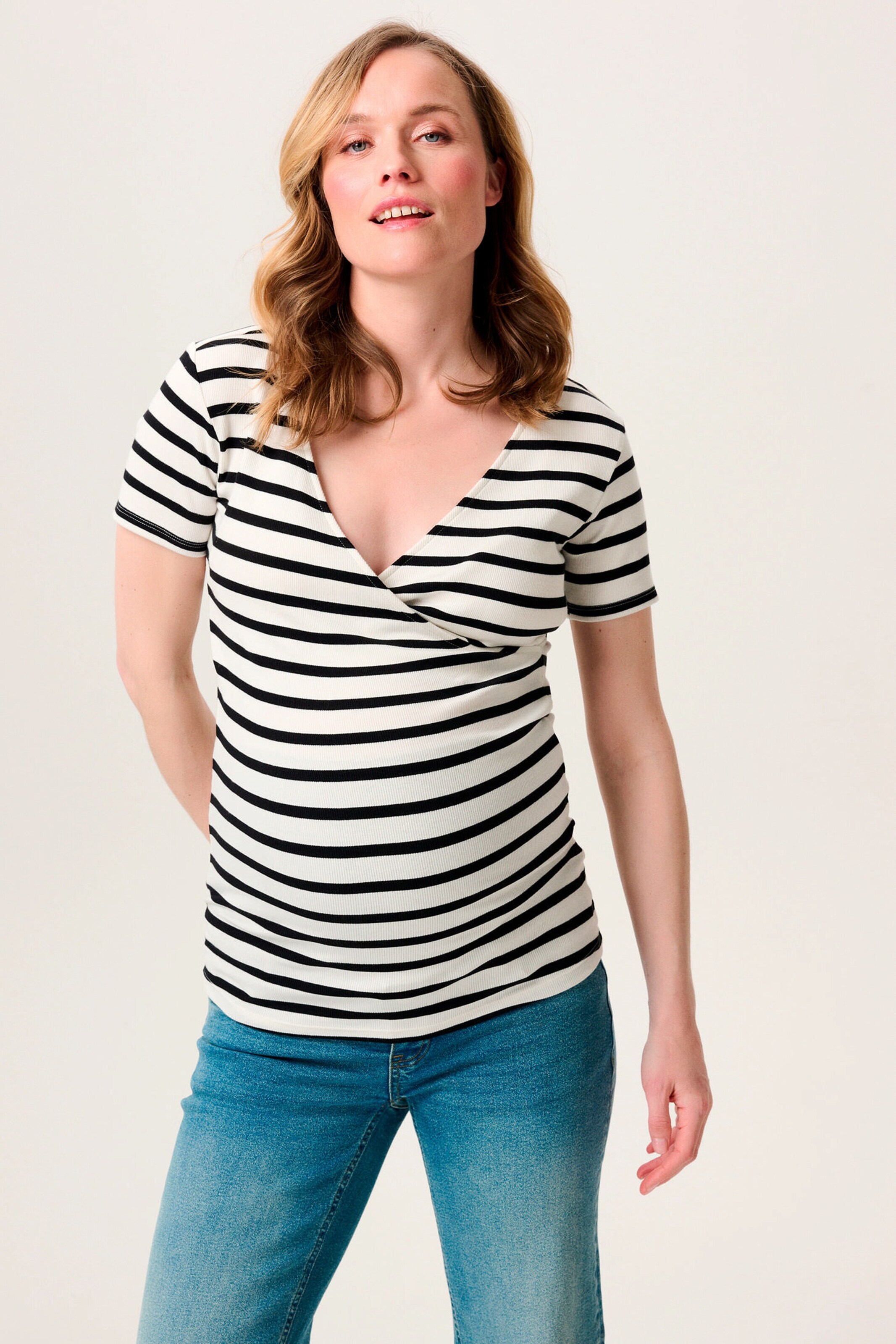 Noppies Maternity Still-Top Sanson Cream Stripe