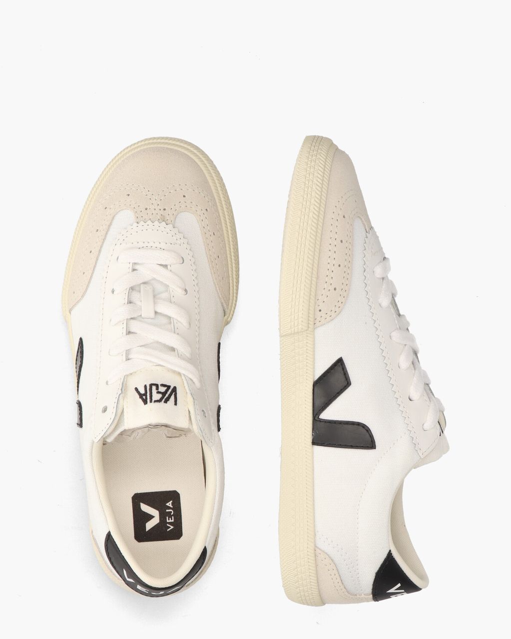 Veja Volley Canvas Wit/Zwart Herensneakers