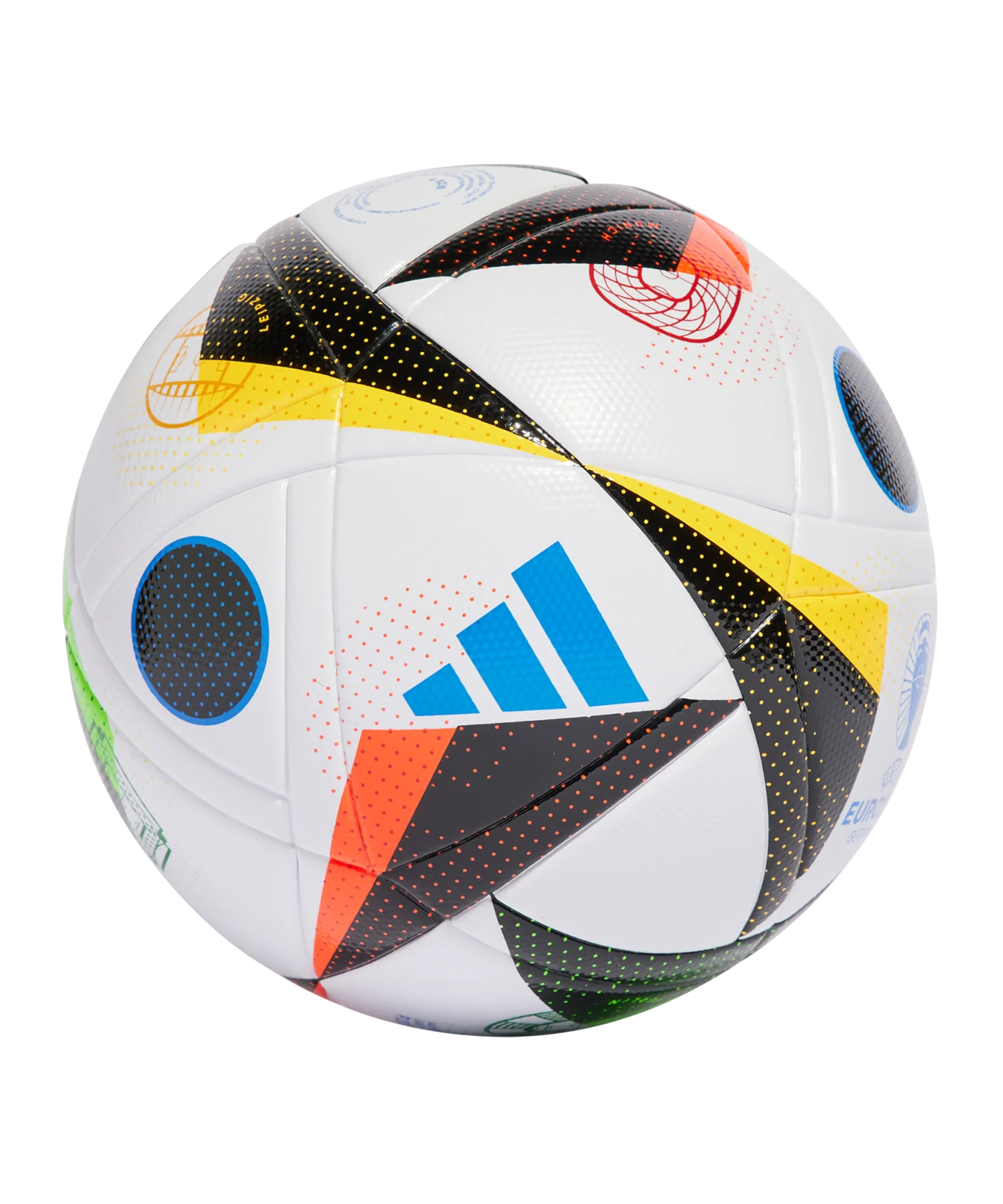 adidas Fussballliebe League Trainingsball EM 2024 Weiss Schwarz Blau