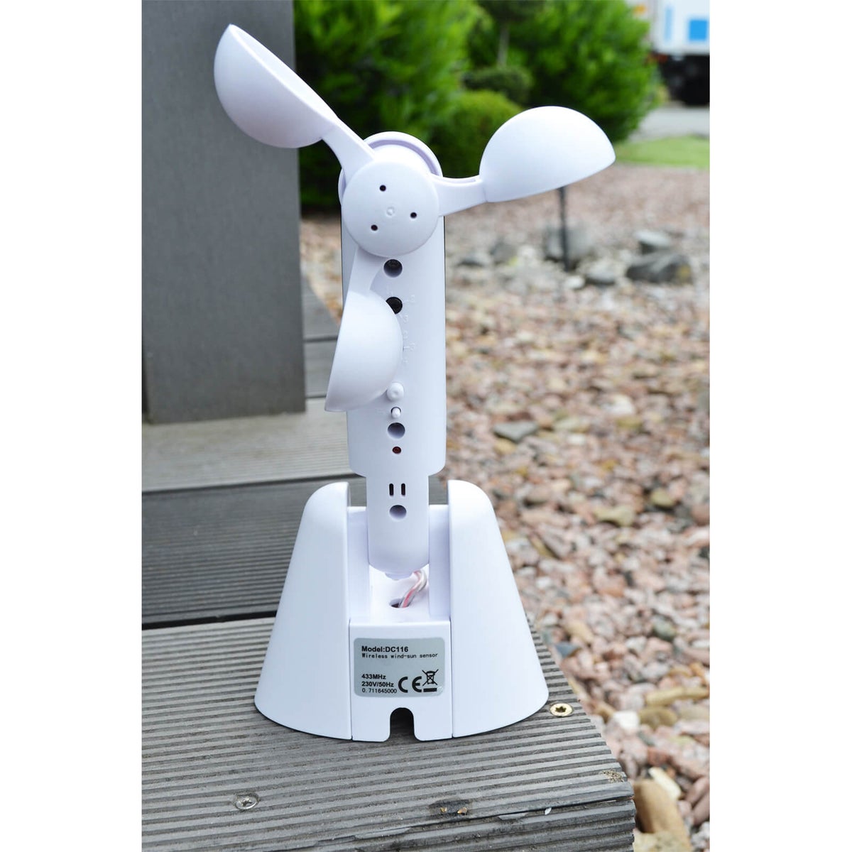 Home Deluxe - KANI windsensor voor volledige cassettezonneschermen - Afmetingen: 25 x 6 x 12 cm - 9 helderheidsniveaus - 5 windsnelheden