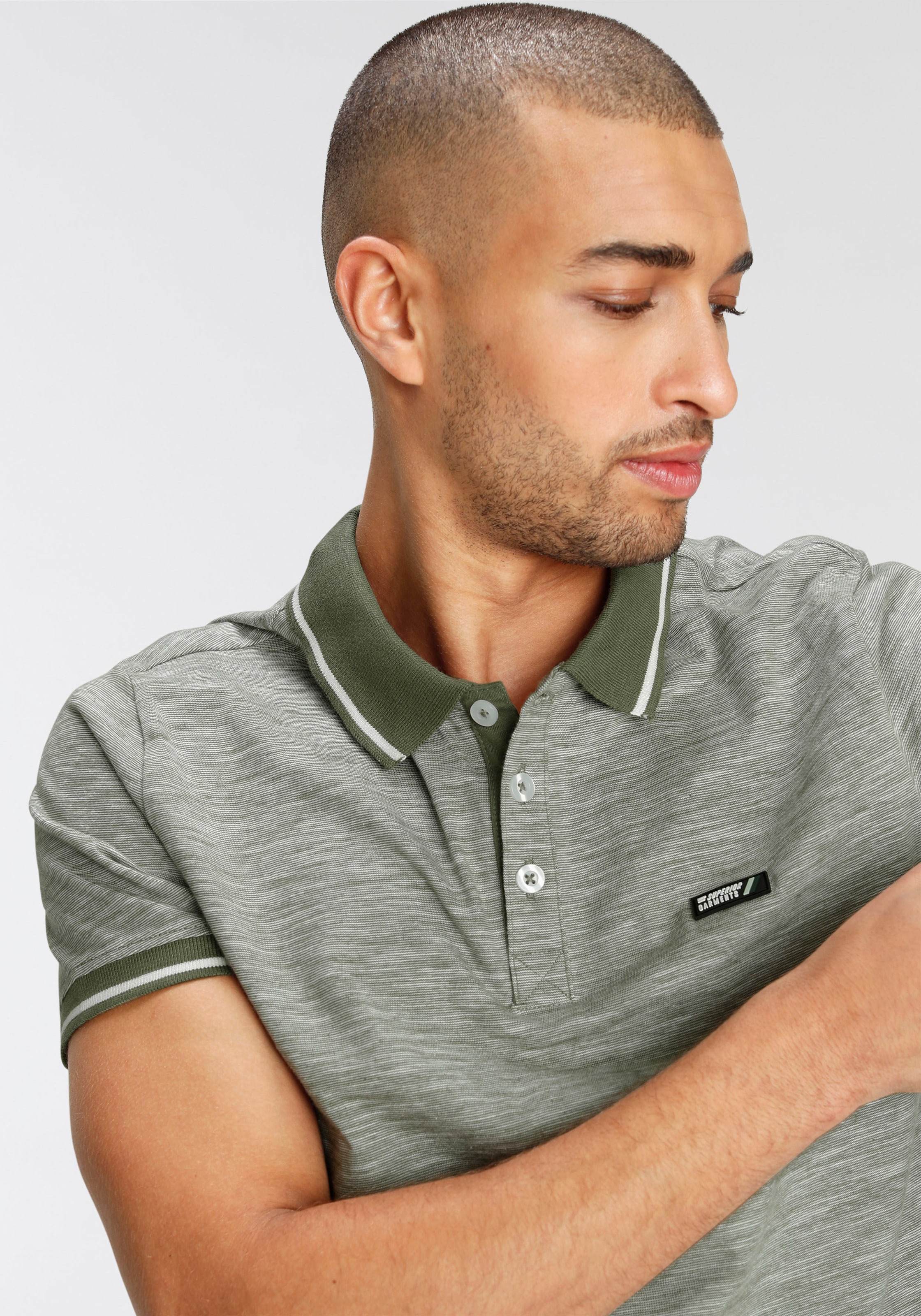 AJC Poloshirt , Kurzarm,  schmal geschnitten,  Polokragen,  ideal für Sportarten