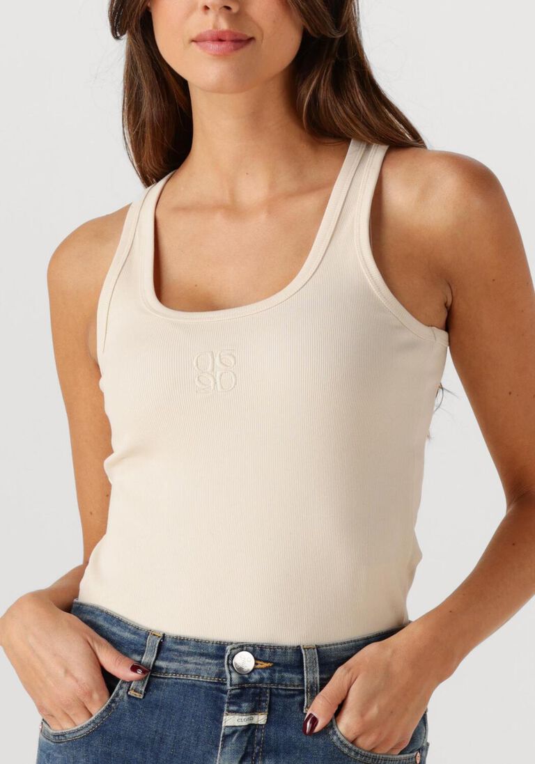 creme dante6 top zora scoopneck logo tanktop