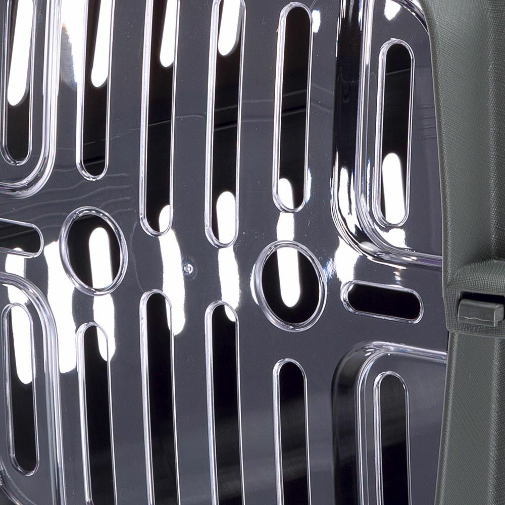Panier de transport rigide jet 10 pour petits chiens et chats, porte transparente antichoc, grilles de ventilation