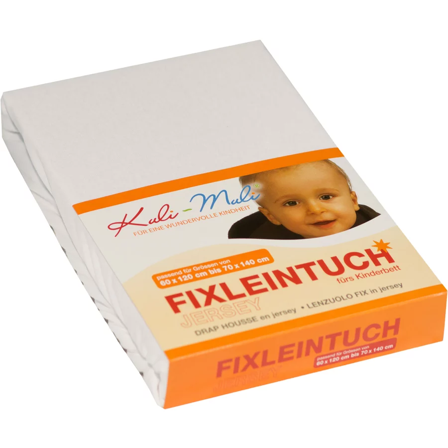Kuli-Muli Jersey Fixleinentuch weiß