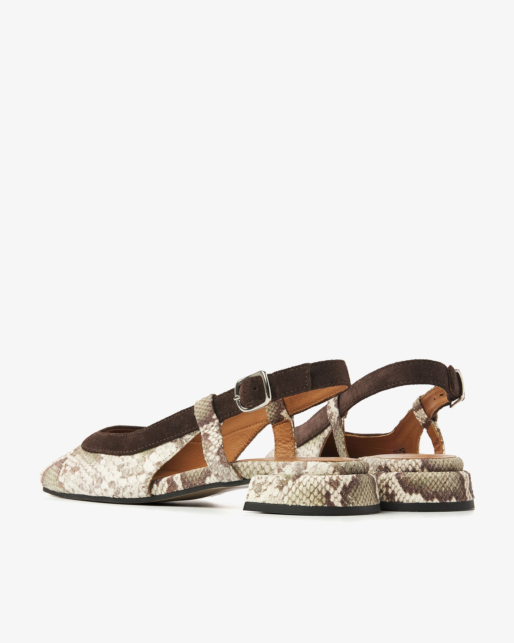 VIA VAI slangenprint slingbacks Julie Xena