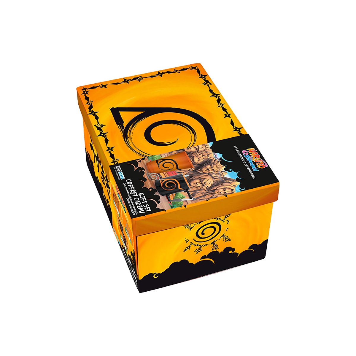 ABYstyle Naruto Shippuden glass, krus, og nøkkelring samlepakke