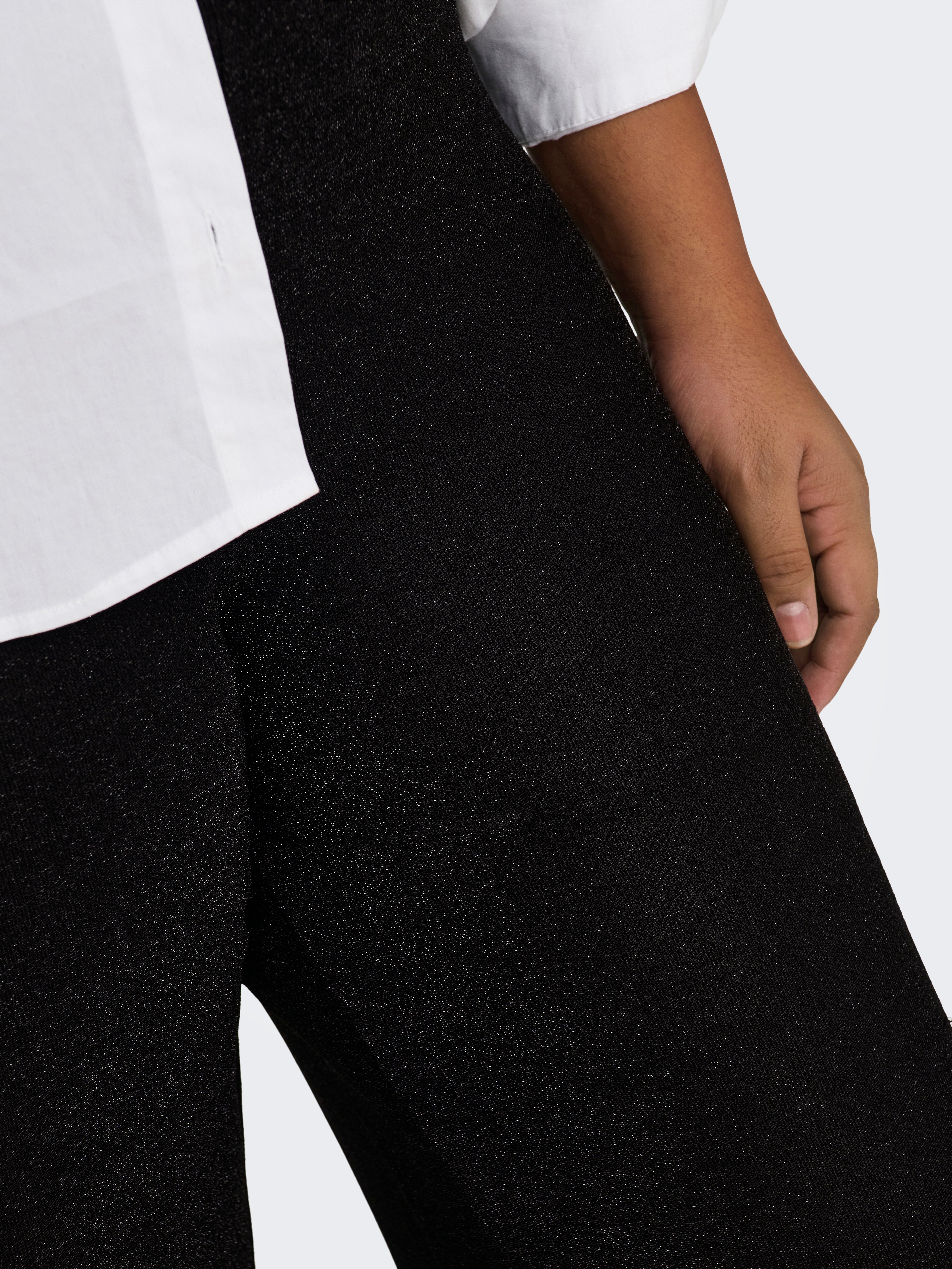 CARRICH Normal geschnitten Hose mit weitem Beinschnitt Black