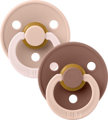 BIBS Studio Colour Fusion Smokk 2-Pakk Str 1, Blush Woodchuck mix