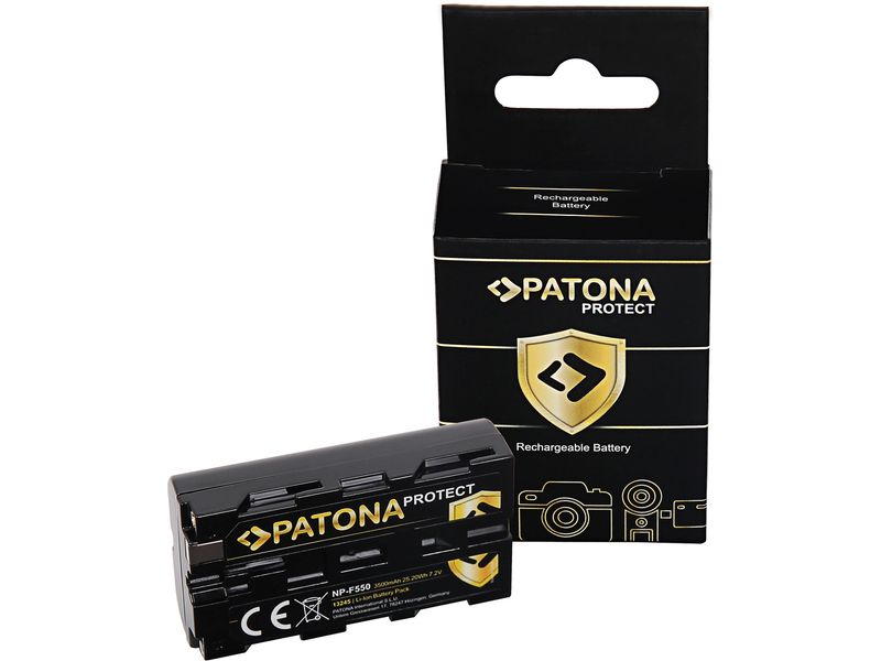 Patona PROTECT Akku für Sony NP-F550 PROTECT Batteriesatz für Sony