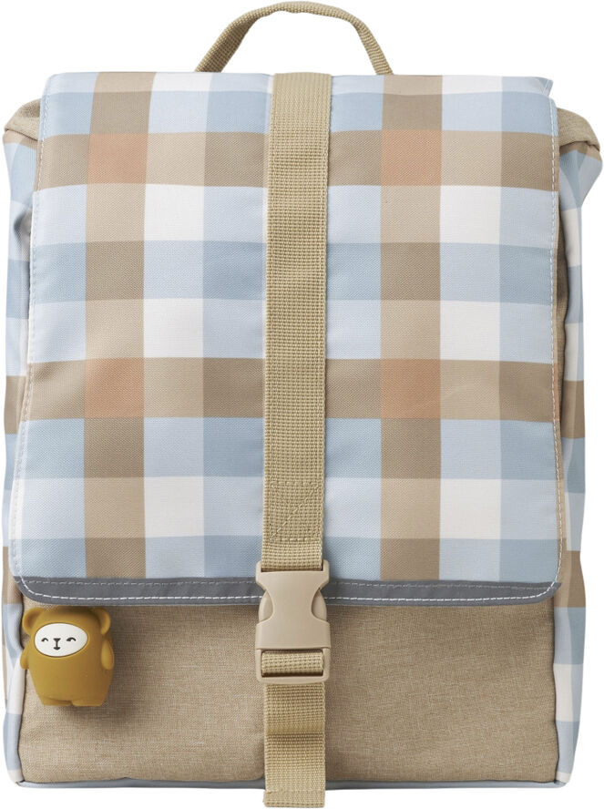 Fabelab Backpack - Small - Cottage Blue Checks Multi print