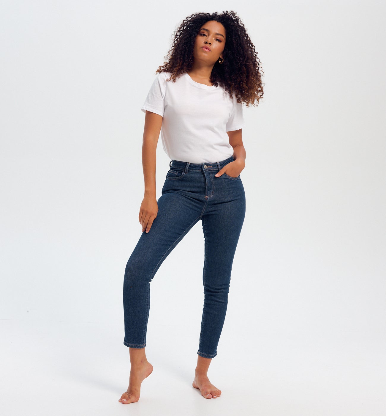 Jean skinny taille haute EMILE - Jean rinse