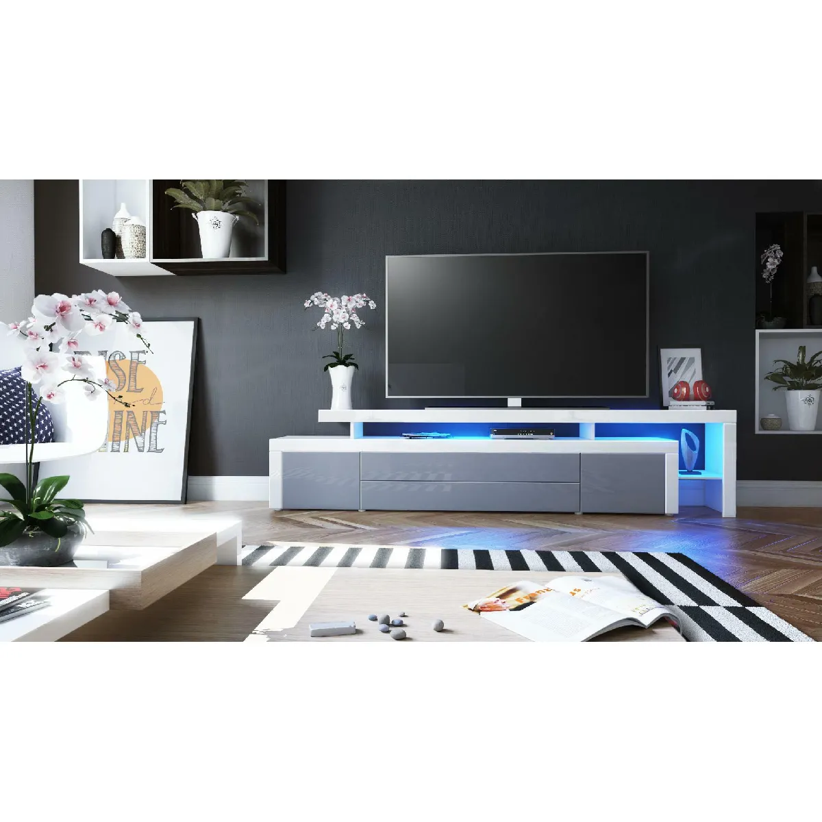 MPC Meuble TV avec LED