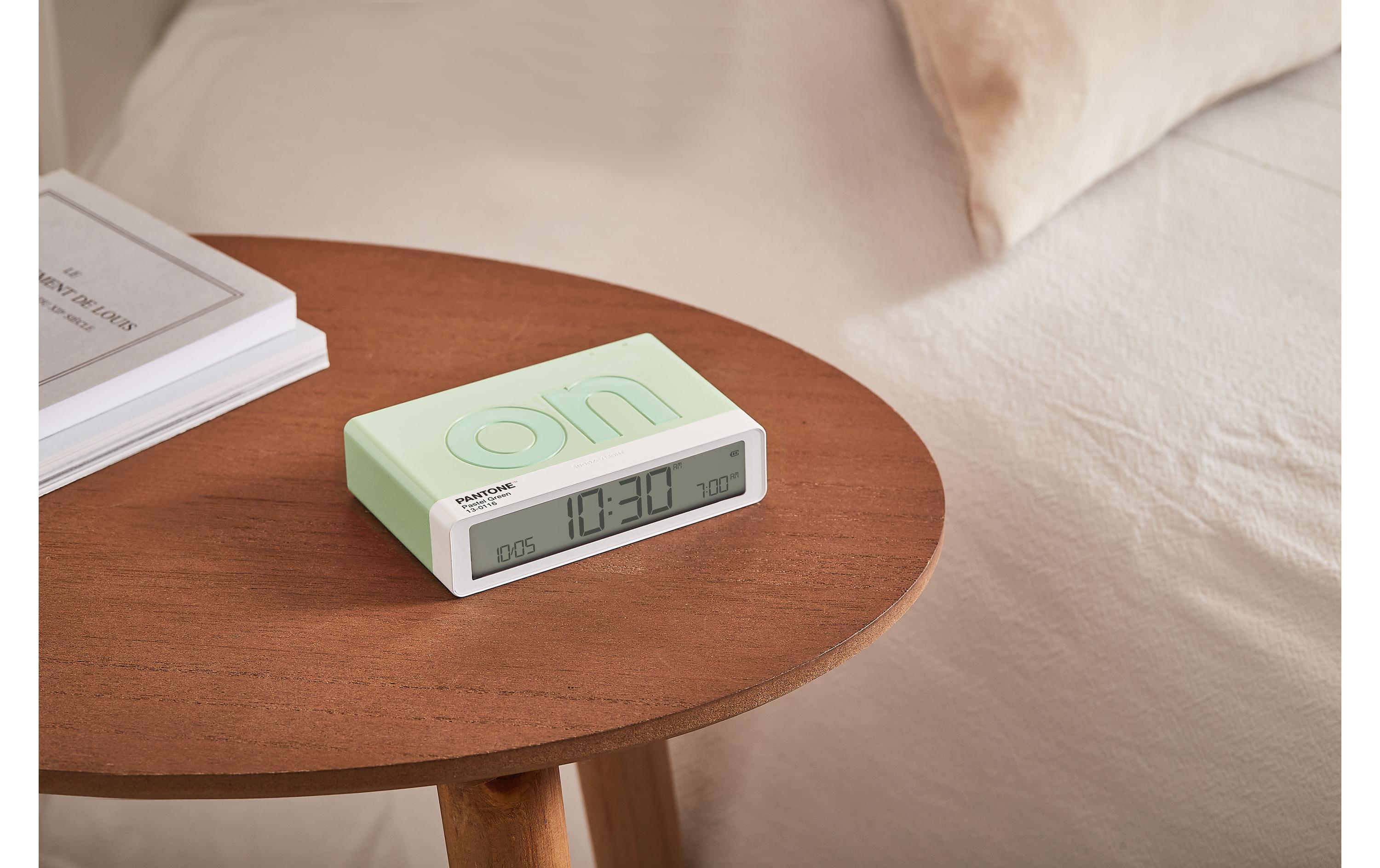 Digitalwecker Flip Classic Pantone Pastel GreenLCD-Wecker mit Umkehrfunktion (On/Off)