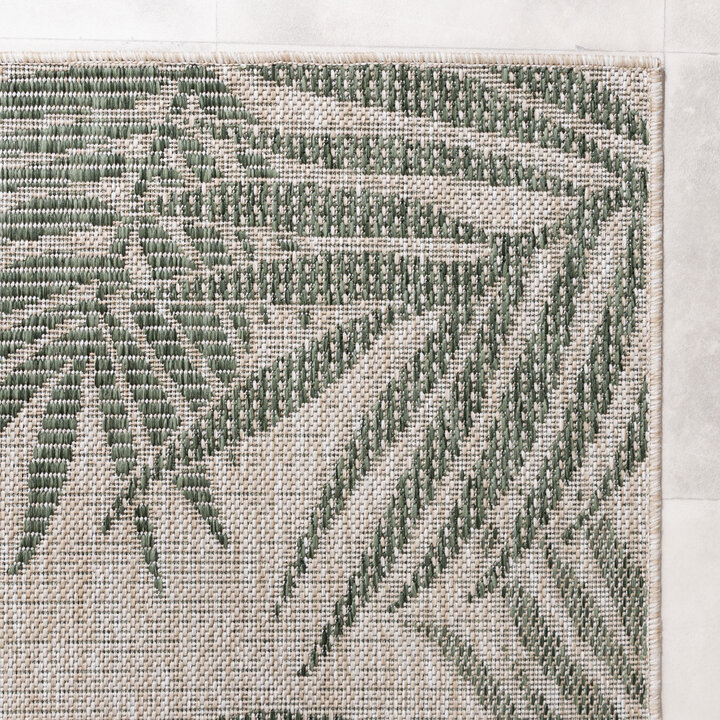 Buiten vloerkleed - Tiga Edge Groen