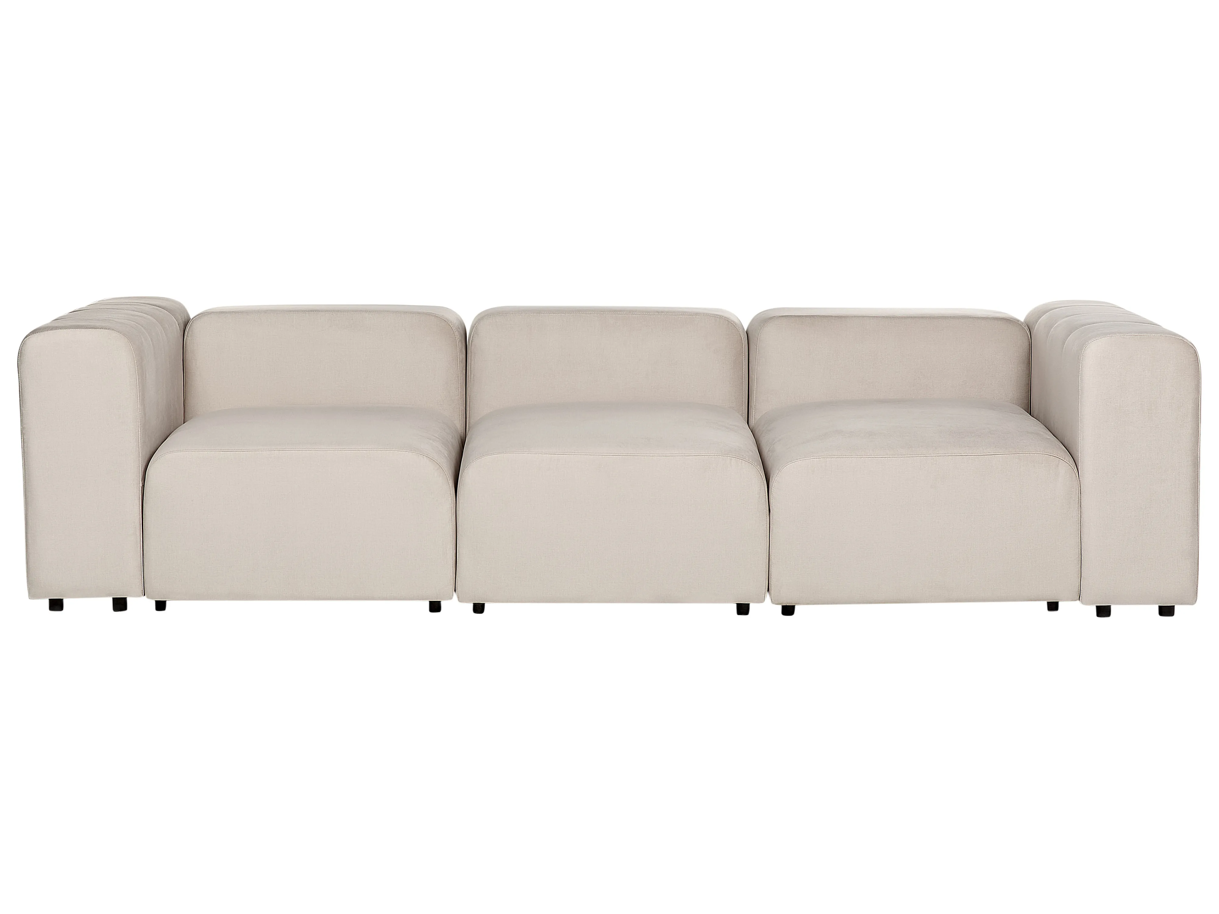 Modulaire bank 3-zits FALSTERBO Fluweel Beige