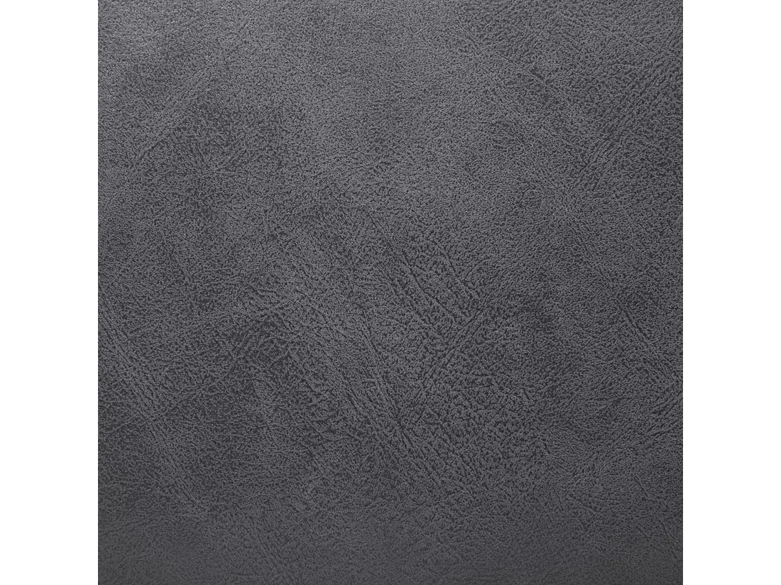 Canapé 3 places en cuir PU gris LOKKA